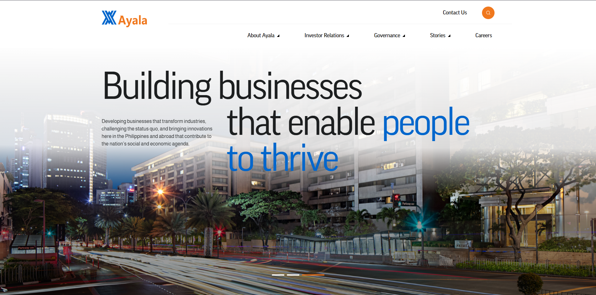 Screenshot of Ayala Project