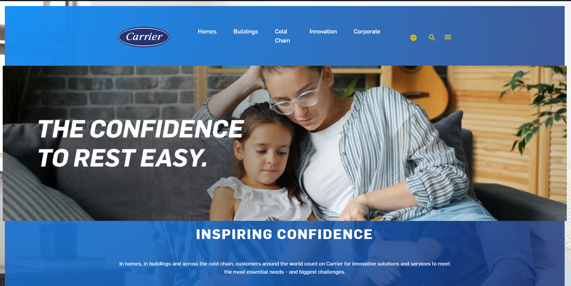 Screenshot of Carrier