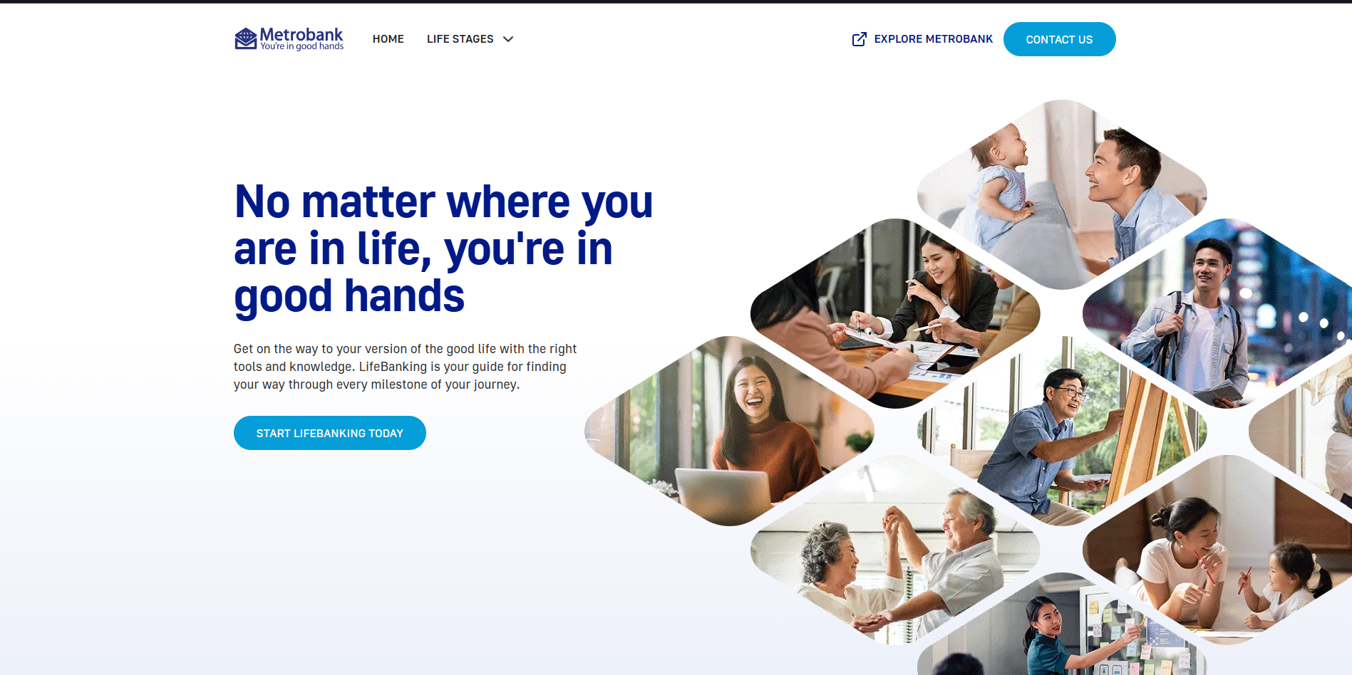 Screenshot of life banking