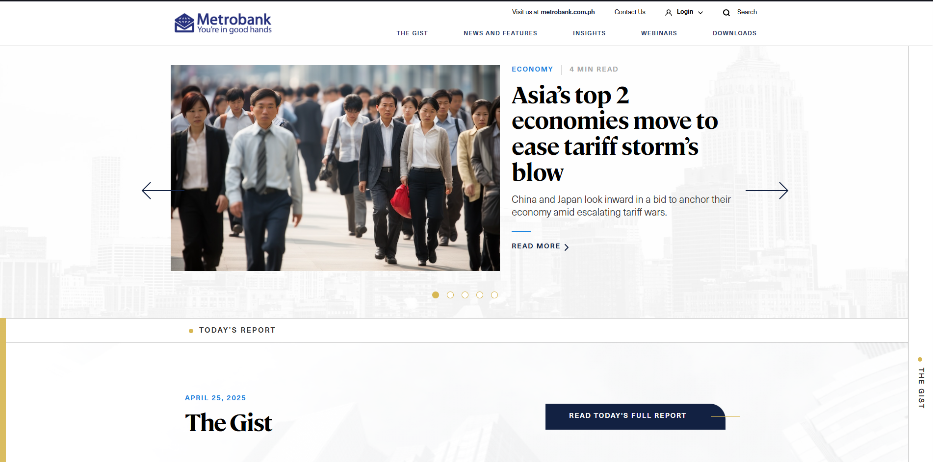 Screenshot of Metrobank